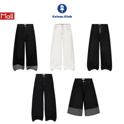 Quần Jean Ver.3 Dài/ Short Jean ver 3-Calem.Club Jean Ver 3 Fold Series chất liệu Denim form nam nữ phong cách trẻ trung