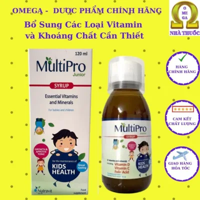 MULTIPRO JUNIOR (Lọ 120ml, Date 8/2026)- Bổ Sung Các Vitamin và Khoáng Chất Cho Cơ Thể, Hỗ Trợ Tăng Cường Sức Đề Kháng.