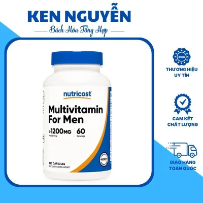 Nutricost Multivitamin For Men Viên Uống Bổ Sung Vitamin Và Khoáng Chất Dành Cho Nam Giới (120 Viên)