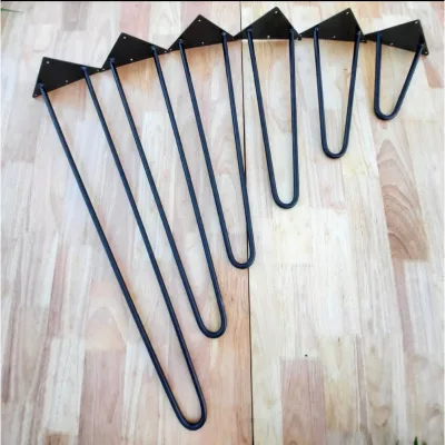 Tổng Rẻ Nhất Chân sắt hairpin leg, Chân sắt avi, Chân Thép Phi 10 Sơn Tĩnh Điện decor bàn làm việc nhiều kích thước