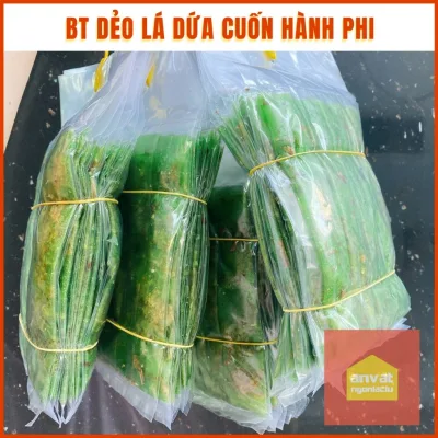 SET 10 BỊCH BÁNH TRÁNG DẺO LÁ DỨA CUỐN HÀNH PHI - đồ ăn vặt - ăn vặt siêu ngon