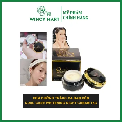 Kem Dưỡng Trắng Da Ban Đêm Q-nic Care Whitening Night Cream 15g Trắng Da Mặt, Mờ Thâm Đều Màu - Wincy Mart