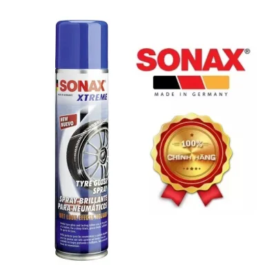 Chai xịt làm bóng và bảo dưỡng lốp xe ô tô Sonax TREME TYRE GLOSS SPRAY 235300, dung tích 400ml