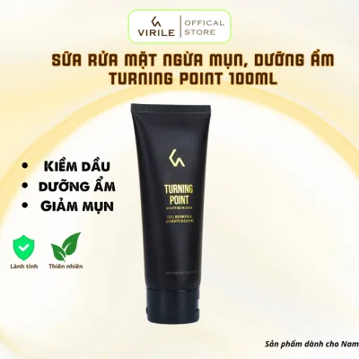 Sữa rửa mặt dành cho Nam Turning Point Virile - 100ml Chăm sóc da giảm mụn, sáng da và không khô da