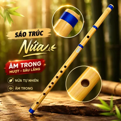Sáo trúc đô c5 - Âm thanh trong trẻo, hấp dẫn với giá hời! Xưởng Sáo Hoàng Lâm