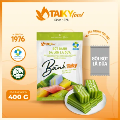 Bột bánh da lợn lá dứa Tài Ký gói 400g (tặng kèm gói bột lá dứa trong túi bột)