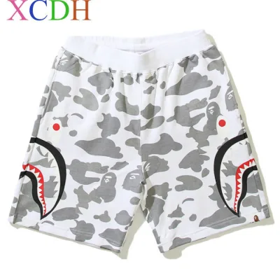 Thời Trang Mới Thời Trang Mới 2026 Mới BAPEe Ngụy Trang Cá Mập Nam Nữ Quần Short Ngắn Thời Trang