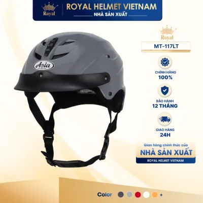 Asia Helmet Mt-117Lt Half-Face Helmet - Lightweight - Cool and Breathable - Suitable for Both Men and Women