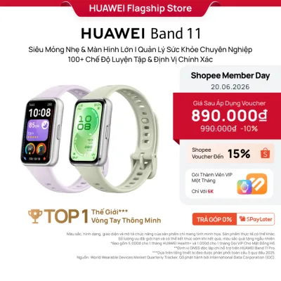 Vòng Đeo Tay Thông Minh HUAWEI Band 11 Series | Mỏng Nhẹ, Màn Hình Lớn| Quản Lý Sức Khỏe Nâng Cao| 100+ Chế Độ Luyện Tập