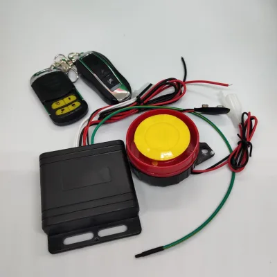 Motorcycle Anti-Theft Alarm Lock Set with Storage Battery and 2 Super-Safe Remotes, New Model, Motorcycle Toy Accessories