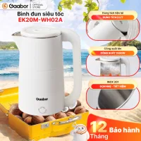 Ấm siêu tốc Gaabor EK20M-WH02A bình đun siêu tốc dung tích 2L công suất 1500W