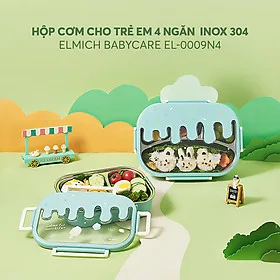 Hộp cơm cho trẻ em chia ngăn inox 304 Elmich Babycare EL0009 - Hàng chính hãng