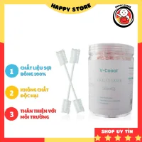 Gạc rơ lưỡi cho bé sơ sinh V-Coool vệ sinh răng miệng Hộp 30 que Happy Store