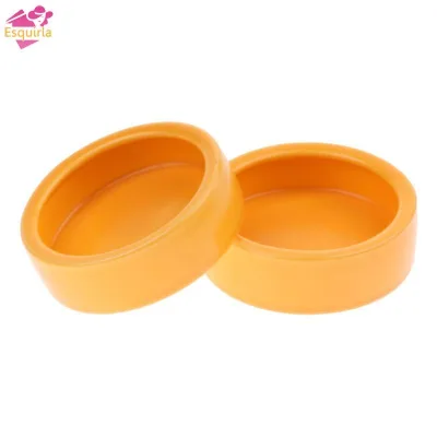 2x Thức Ăn Bò Sát Hoặc Nước Bát Giun Đĩa Gốm Ăn Giun Ăn Thức Ăn