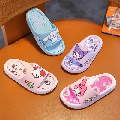 Dép Bé Gái Cực Xinh Yêu 2808 He-llo Ki-tty, Me-lody, Ku-romi, Sandal Bé Gái Hoạt Hình Kute Size 26-41