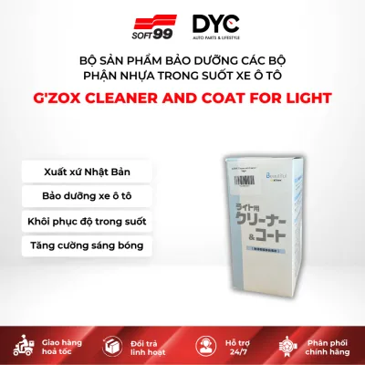 Bộ Sản Phẩm Bảo Dưỡng Xe Ô Tô G'ZOX Cleaner and Coat for Light