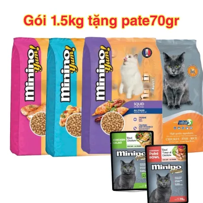 Thức Ăn Hạt Cho Mèo Minino Yum Thức Ăn Thú Cưng (mèo mọi lứa tuổi)