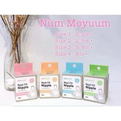 Núm ti thay thế bình sữa Moyuum đủ size