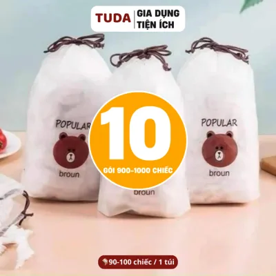 Combo 10 Túi 900-1000 Chiếc Màng Bọc Thực Phẩm, Chất Liệu Nhựa PE Không Mùi, An Toàn Vệ Sinh - TUDA SHOP