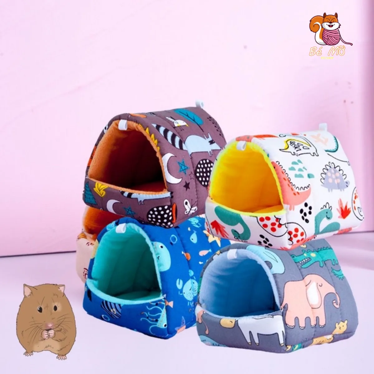 Túi Ngủ Lót Dầy Mềm, Ấm cho sóc đất, sóc bông,hamster, chuột,...thú cưng nhỏ