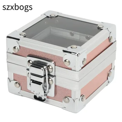 Hộp bảo quản đầu mài móng hợp kim nhôm 25 lỗ, giá đỡ mũi khoan, tổ chức dụng cụ làm móng