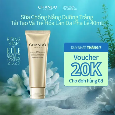 Sữa Rửa Mặt Hỗ Trợ Dưỡng Trắng Trẻ Hoá Da Pha Lê CHANDO Himalaya 120g Chứa Tranexamic Acid Hàng Chính Hãng