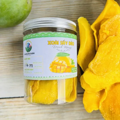 Mangline Farm Da Lat Dried Mango 500g, All-Natural Wild Snacks, Sweet and Sour, Delicious and Addictive.
