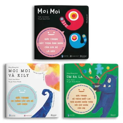 Sách (Combo 3 Cuốn) Ehon Cho Bé Sơ Sinh 0-2 Tuổi - Moi Moi, Killy, Úm Ba La - Bo Góc Mực In An Toàn