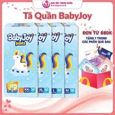 Bỉm Tã Quần BabyJoy Đủ Size M50 L50 XL50 XXL50 Mỏng Nhẹ - Bỉm Trẻ Em Thương Hiệu Bobby Unicharm - Kho Bỉm Thanh Ngân