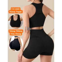 Bộ Đồ Tập Gym Yoga Nữ FITTY FITNESS, Set Đồ Tập Thể Thao Nữ Thoáng Khí, Có Mút Nâng Ngực, Nâng Mông S10