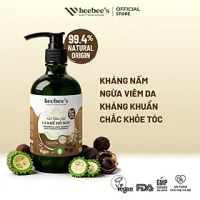 Gel Tắm Gội Lá Khế Bồ Hòn Heebee's Giảm Gàu, Giảm Nhờn, Kháng Nấm 300ml - 500ml