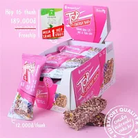 Thanh gạo lứt ngũ cốc Nonglamfood Hạt và Trái Cây Energy Bar Hộp16 Thanh - Bánh ăn kiêng dinh dưỡng thay thế bữa ăn sáng - Ngon chuẩn dưỡng chất - Hỗ trợ giảm cân - Ăn chay thực dưỡng 