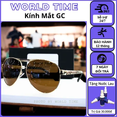 Kính mát nam cao cấp GC68 Nâu, mắt kính nam tròng Polazied, chống lóa,Full box ,bảo hành 12 tháng, tặng kèm khăn lau + nước lau kính