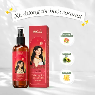 Bco120 - Green Peel Grapefruit Essential Oil Spray & Young Coconut Oil Moc an Haircare 120ml Supports Hair Loss Reduction, Hair Growth Hair Care