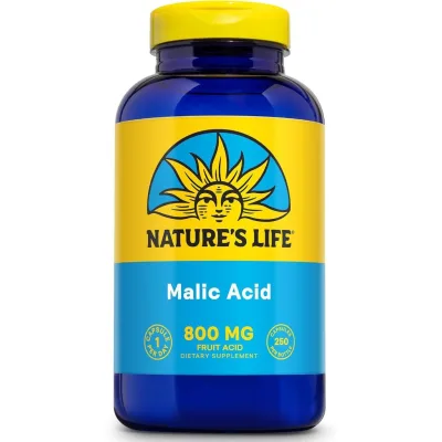 Thực phẩm bổ sung axit malic Nature's Life 800 mg Hỗ trợ chức năng cơ khỏe mạnh