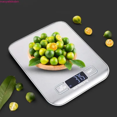 Cân điện tử ZORVEX, Cân nhà bếp bằng thép không gỉ dung tích 5KG / 10KG, Cân bàn cá nhân Màn hình LCD có độ chính xác cao Cân kỹ thuật số di động Sử dụng nhà bếp