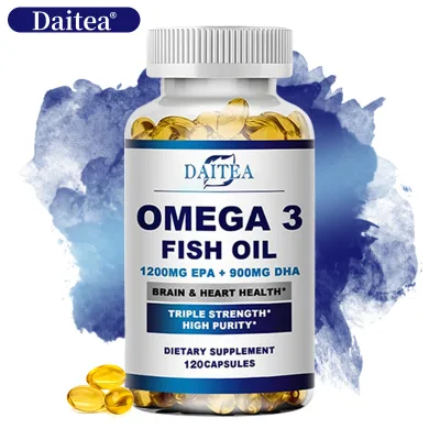 daitea fish oil supplement - contains omega-3 fatty acids, DHA and EPA to enhance memory, improve mood and support healthy brain function