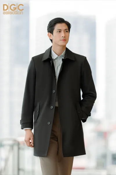 Dgcs Men's 3-Layer Long Coat - Luxurious German Design - Wamtbc03M