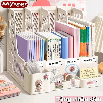 Kệ Sách Nhựa 4 Tầng M.Y.Never – Kệ Để Bàn Đơn Giản Cho Học Sinh & Văn Phòng