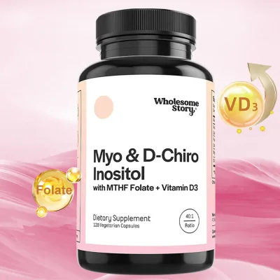 Premium Inositol Supplement Kenofor - Inositol and D-Chiro Inositol Plus Folic Acid and Vitamin D - Balances Hormones and Promotes Ovarian Health in Women
