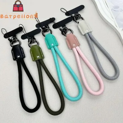 Dây đeo điện thoại dây bện BARPELLON, Dây buộc kẹp điện thoại sang trọng bằng Nylon, Phụ nữ dễ thương thời trang da Pu đầu điện thoại Dây đeo quyến rũ Phụ kiện điện thoại