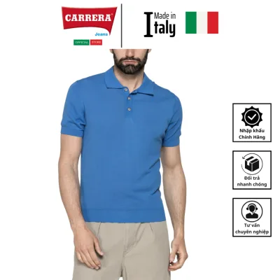 Áo Polo Nam Vải Crepe Cotton -Carrera Jeans - Nhập Khẩu Chính Hãng Từ Ý_819A0215X_641
