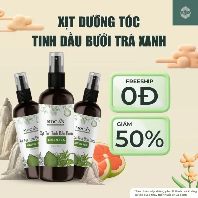 X3Bgr120 - Combo of 3 Spray Bottles of Green Peel Grapefruit Essential Oil & Moc an Green Tea Essential Oil Haircare 120ml Supports Hair Loss Reduction, Hair Growth Hair Care