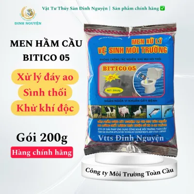 1 Gói Men hầm cầu - Men xử lý vệ sinh môi trường, phòng chống tắc nghẽn, khử mùi hôi thối, xử lý thối đáy - Gói 200g