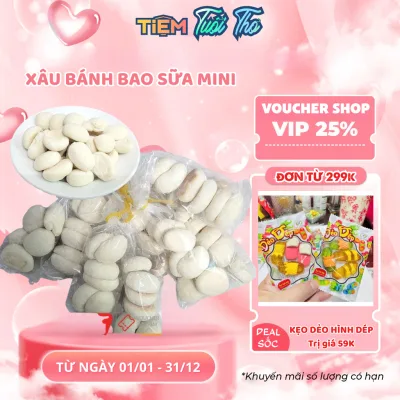 Xâu bánh bao sữa Mini tuổi thơ (5-10 gói) - Tiệm Tuổi Thơ