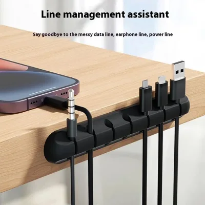 Đế Dán Kẹp Cố Định Chống Rối Dây Cáp Sạc Chuột Bàn Phím Tai Nghe Laptop Máy Tính MOGEE
