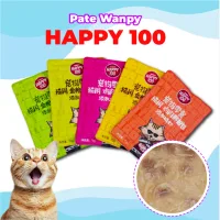 Pate cho mèo, pate Wanpy Happy 100 thức ăn tươi cho mèo bổ sung dinh dưỡng gói 70g