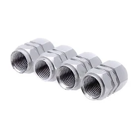Bộ 4 ốc - nắp chụp chân van, đầu vòi xe hơi, xe máy, ô tô chất lượng cao chống rỉ nhiều màu