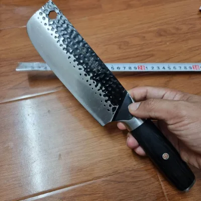 Dao nhà bếp Takayuki Nhật bản, hàng Nhật bãi nội địa, mũi vuông đen