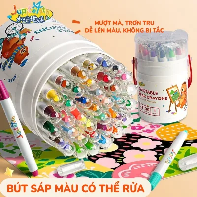 Màu sáp dầu dành cho học sinh với 36 màu rực rỡ, an toàn khi sử dụng, thúc đẩy khả năng sáng tạo nghệ thuật và DIY